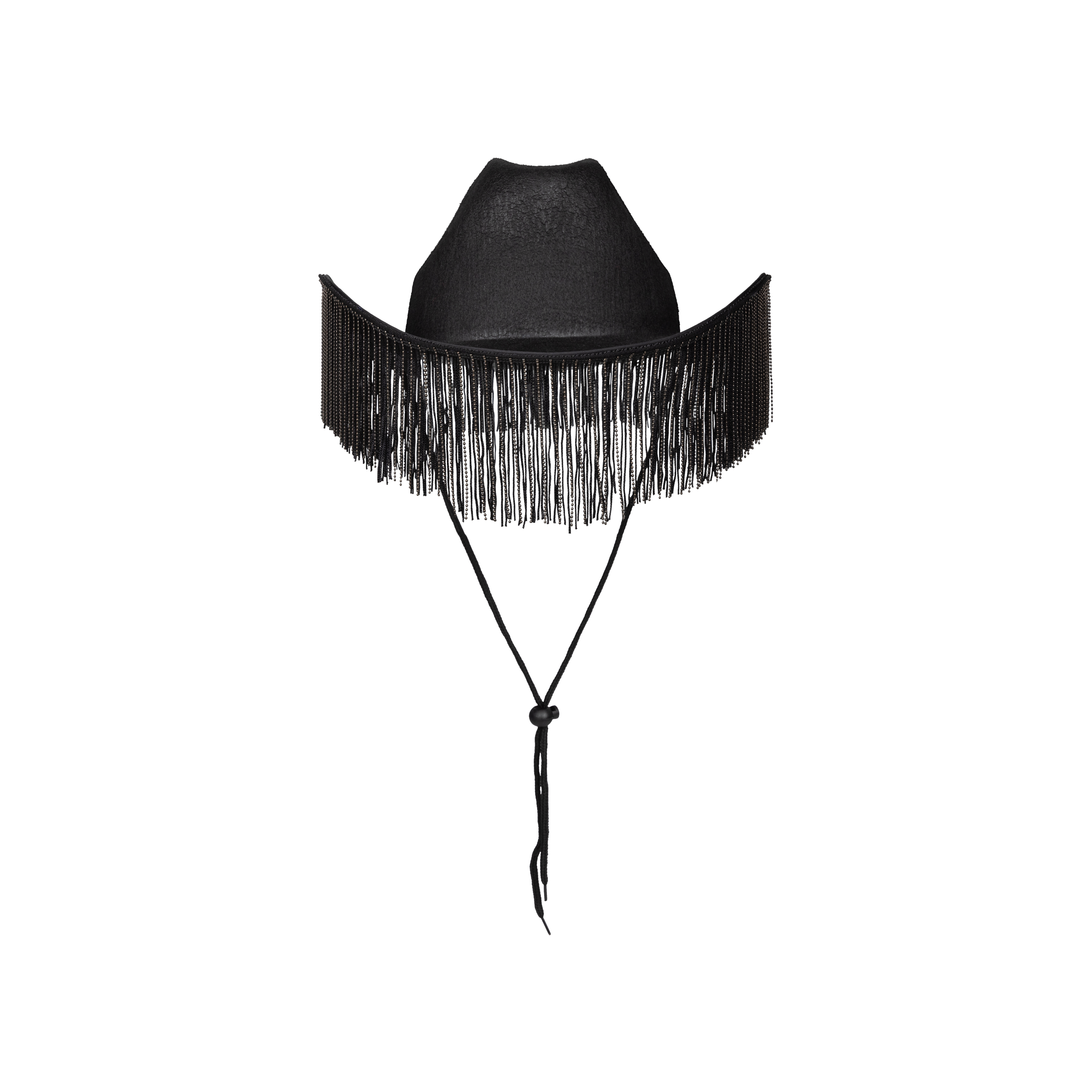 Jessie Ware - Black Fringe Cowboy Hat