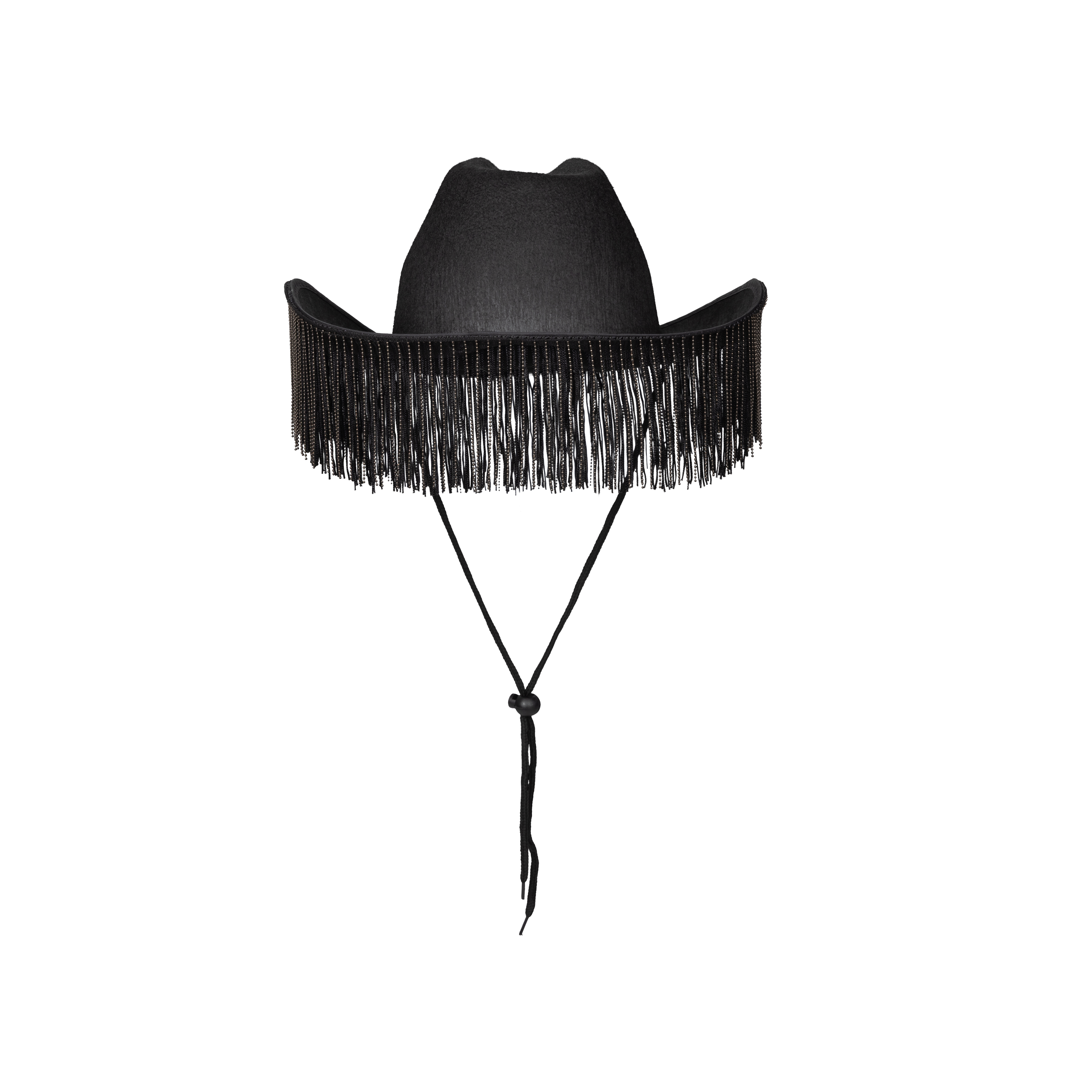 Jessie Ware - Black Fringe Cowboy Hat